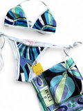 Pucci Bikini 2Piece Set with Scarf