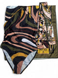 Pucci one piece swimsuit with Scarf wrap, Hair Tie and tags