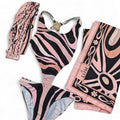 Pucci one piece swimsuit with Scarf wrap, Hair Tie and tags. (Copy)
