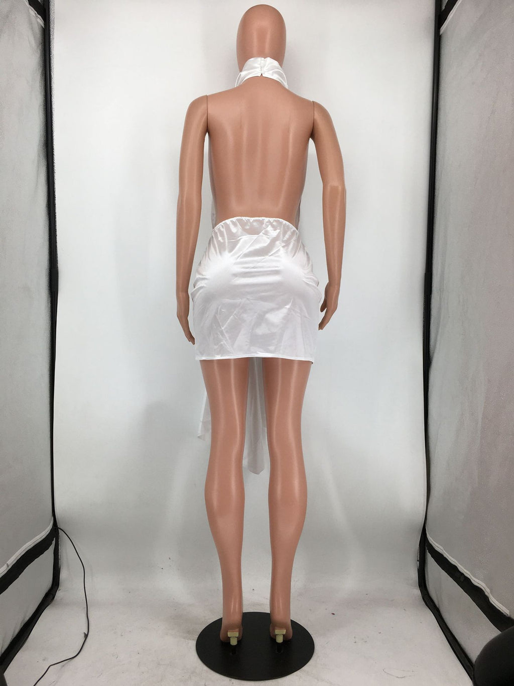 Sexy Sexy Solid Color Backless Dress