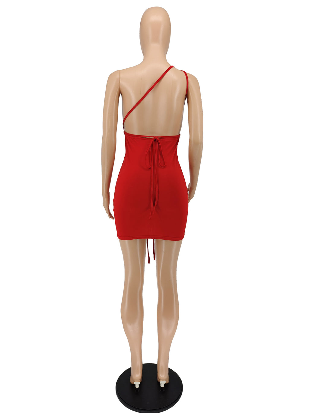 Sexy Sexy Deep V Neck Ruched Bandage Mini Dress