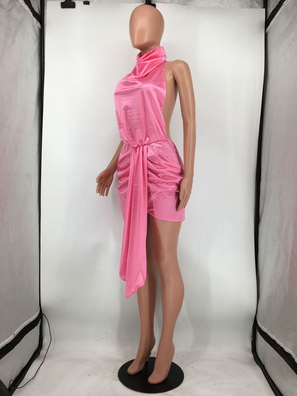 Sexy Sexy Solid Color Backless Dress
