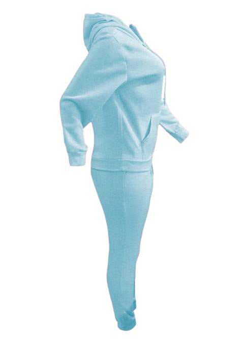 Sexy Padded Thick Hooded Sweatshirt Pants Casual Sports Suit