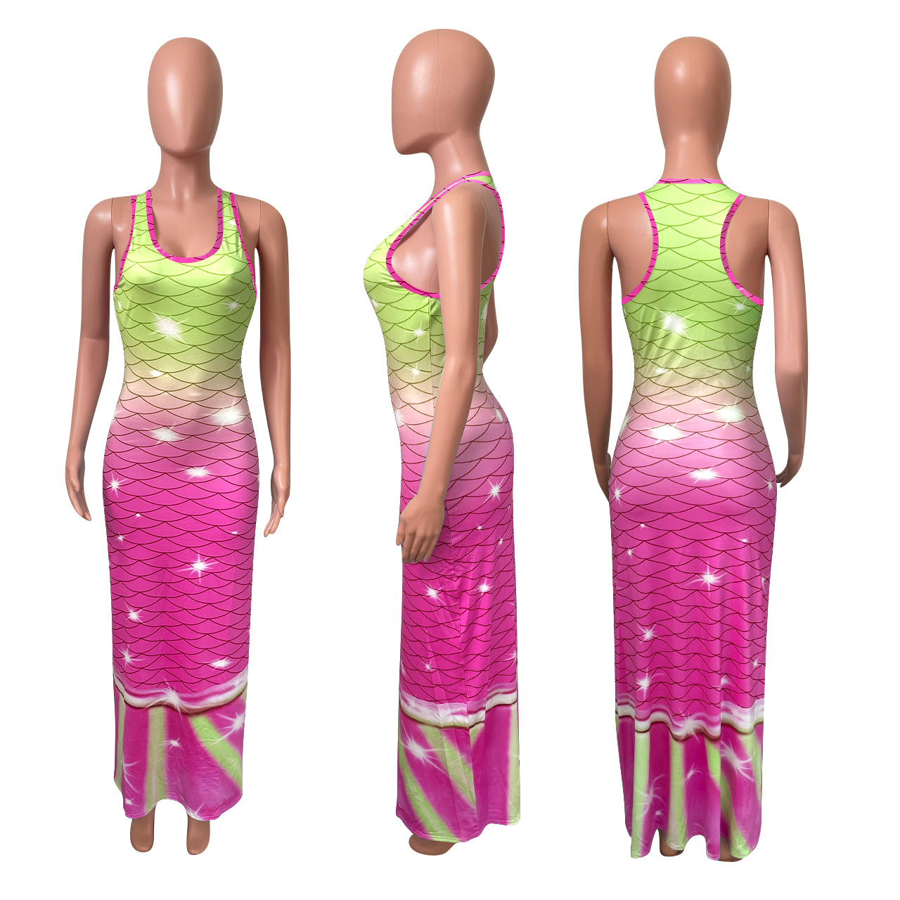 Sexy Casual Printed Sleeveless Maxi Dress