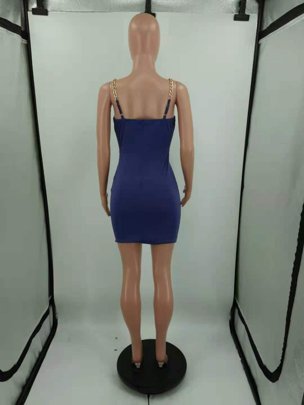 Sexy Sexy Chin Strap Slim Mini Dress