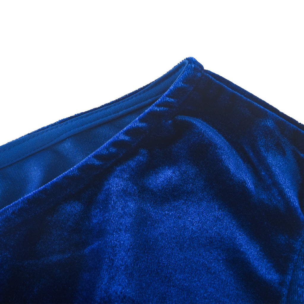 Sexy Sexy Velvet Sleeveless One Shoulder Split Maxi Dress