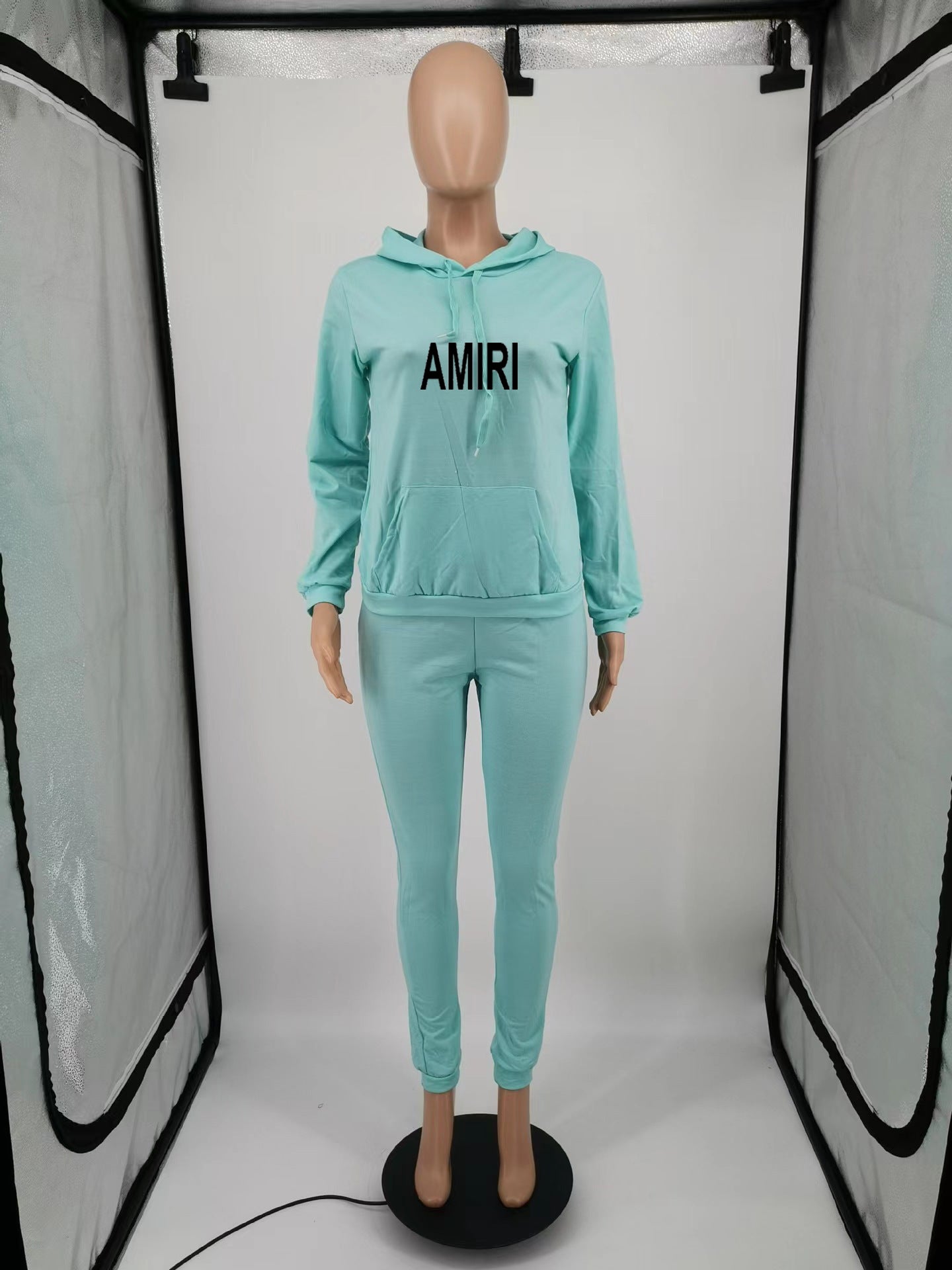 Sexy Plus Size Letter Print Sport Two Piece Pant Set