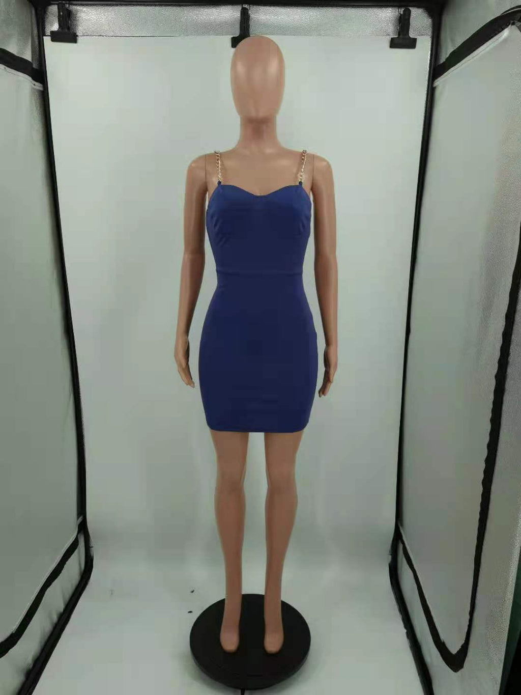 Sexy Sexy Chin Strap Slim Mini Dress
