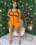 Sexy Sexy Sleeveless Zipper Romper