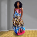 Sexy Sexy Printed Pockets Sling Maxi Dress