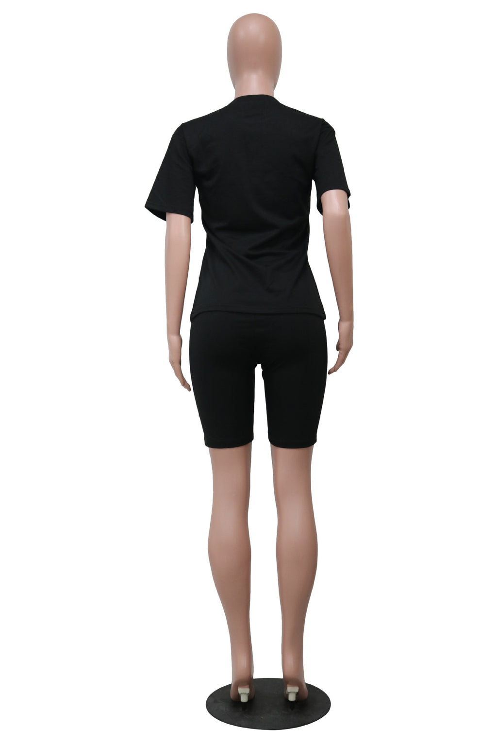 Sexy Casual O Neck T Shirt And Shorts Two Piece Set