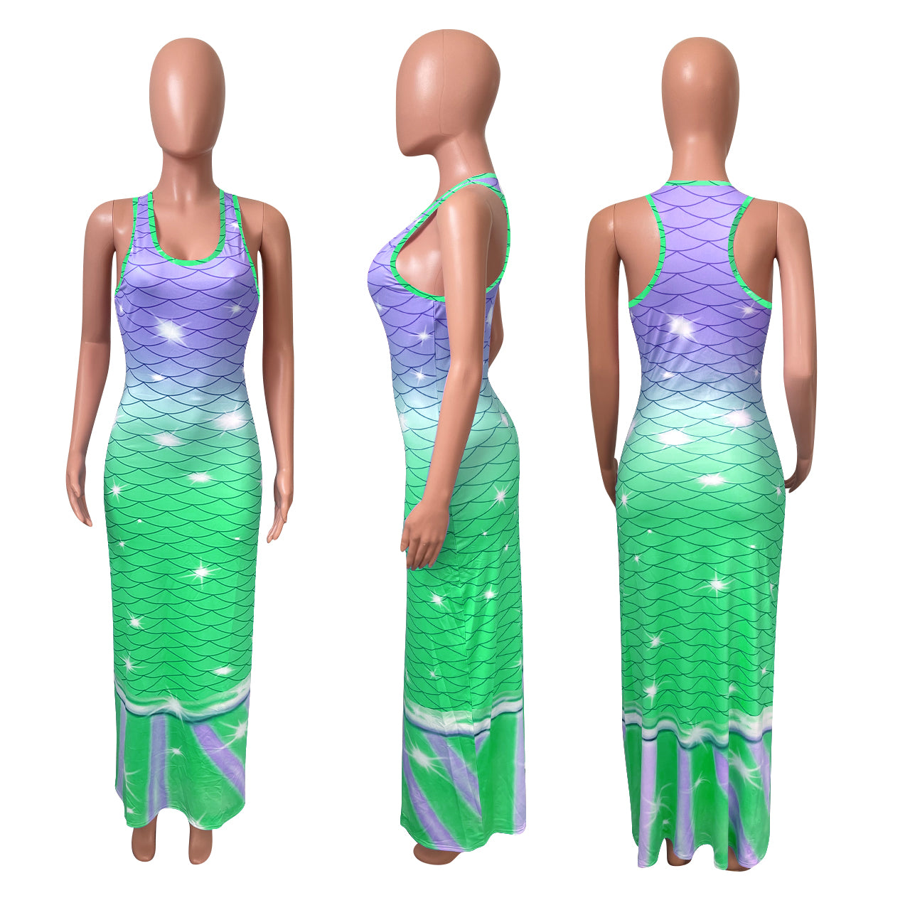 Sexy Casual Printed Sleeveless Maxi Dress