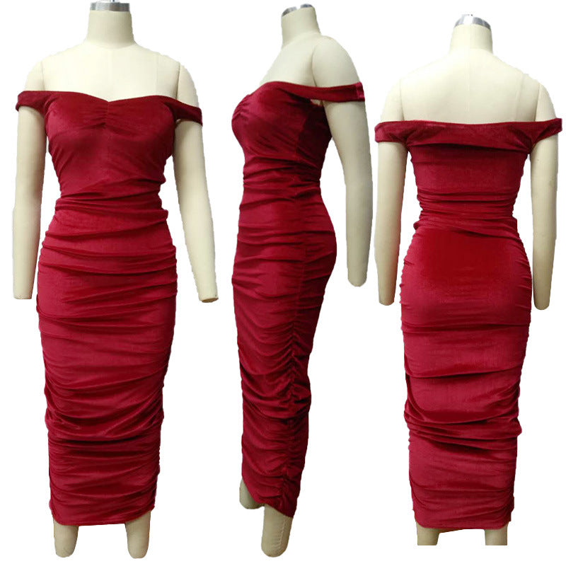 Sexy Sexy Off-shoulder Ruched Evening Dress