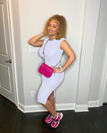 Sexy Casual Sexy Solid Color Sleeveless Midi Dress