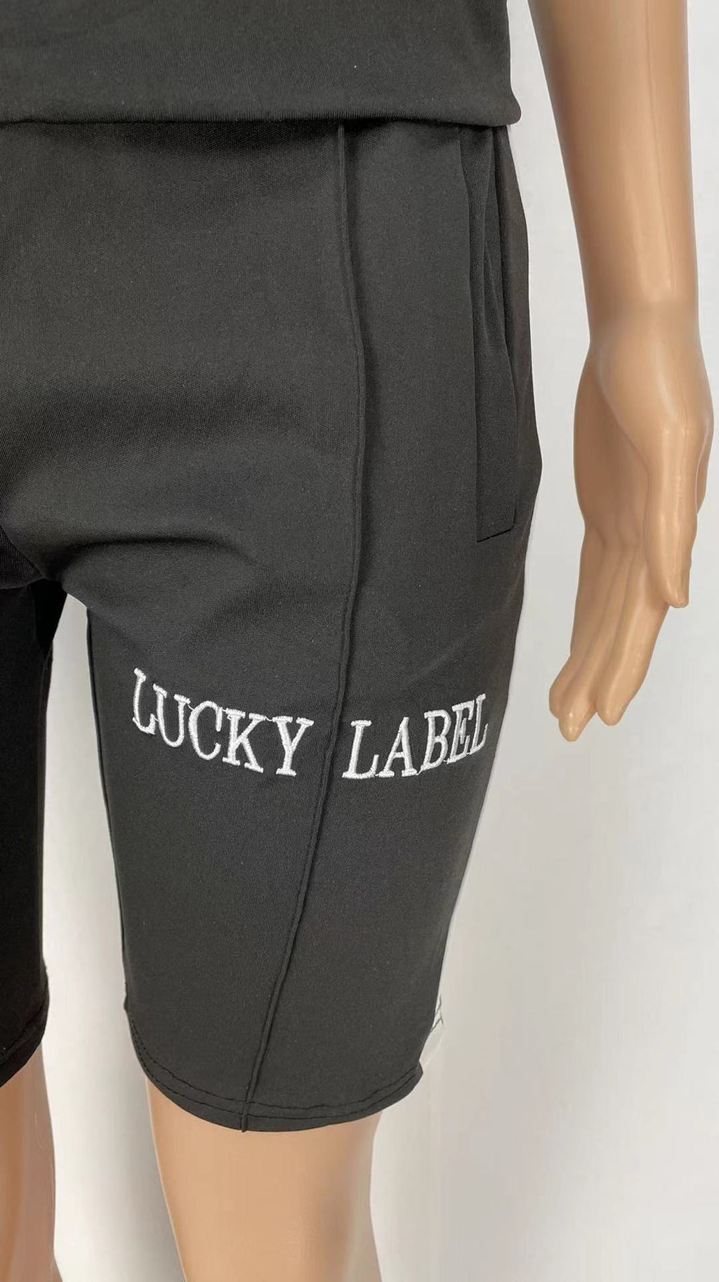 Sexy LUCKY LABEL Embroidery Tracksuit 2 Piece Sets
