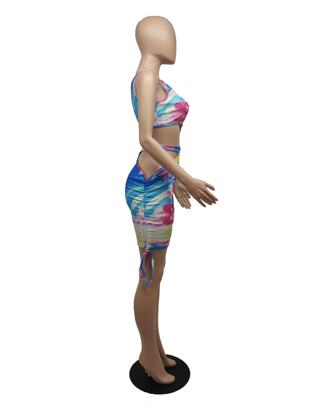 Sexy Sexy Printed One Shoulder Hollow Club Dress