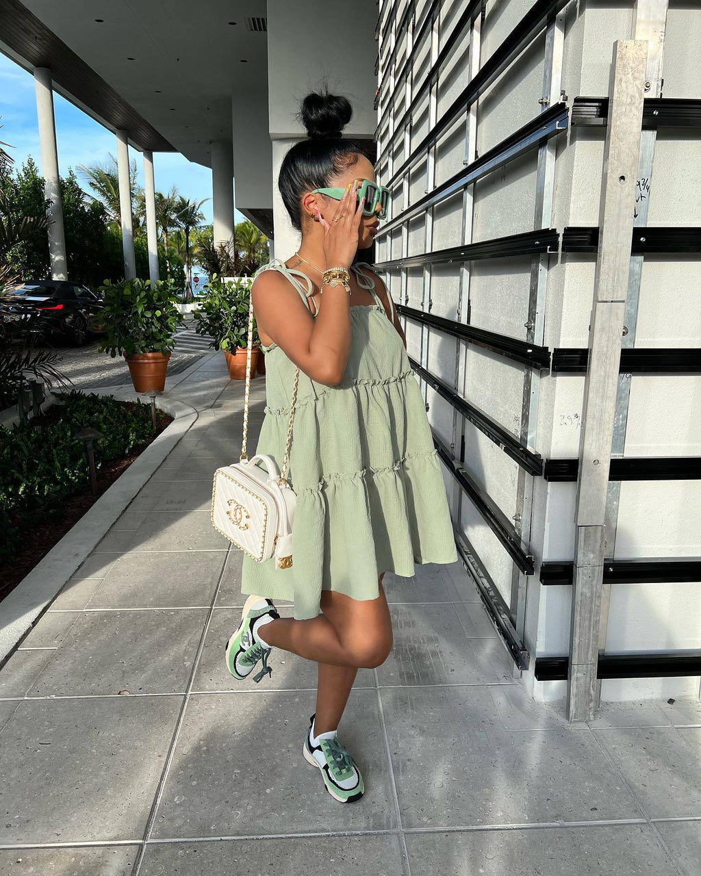 Sexy Solid Sleeveless Strap Mini Dress