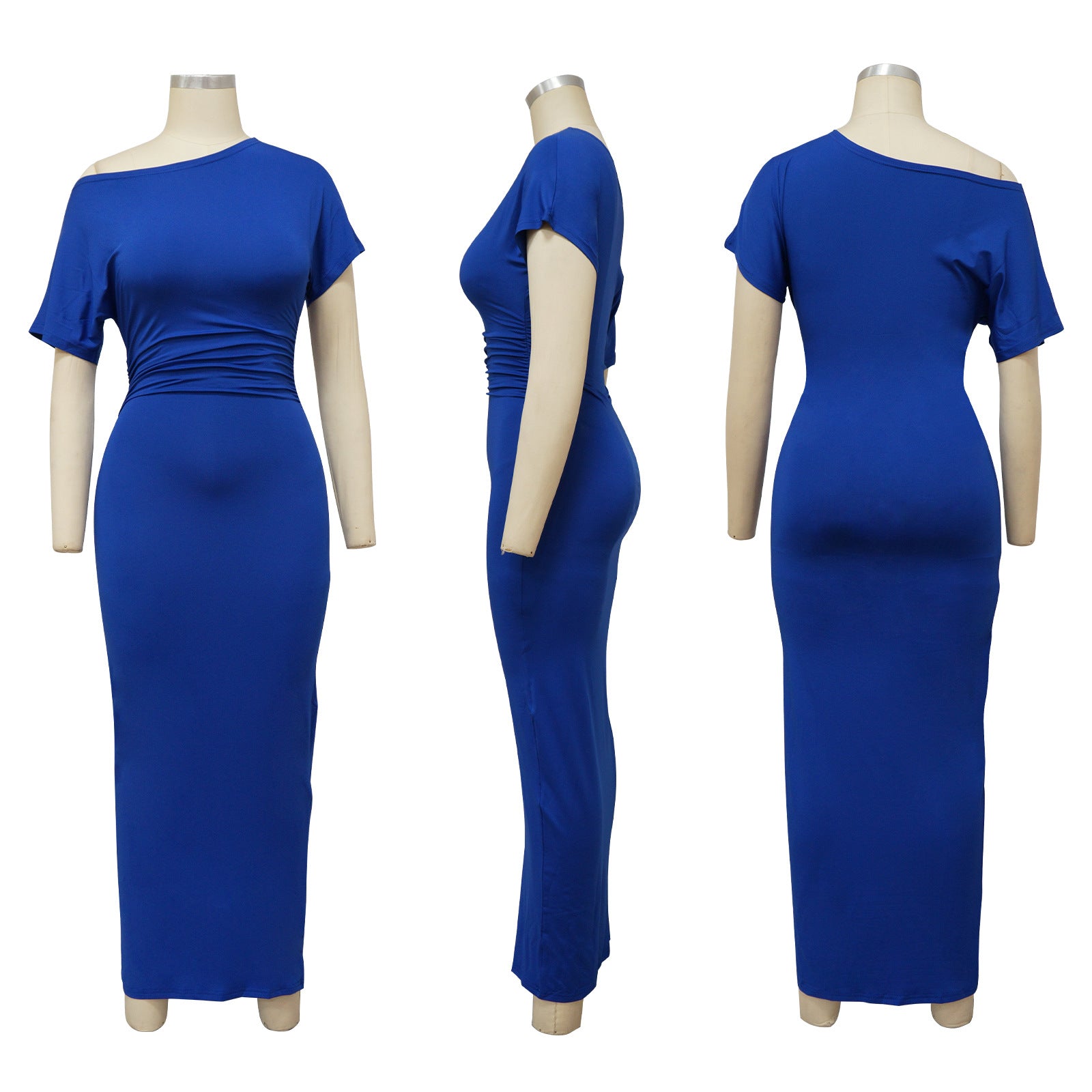 Sexy Sexy Solid Color Slim Dress