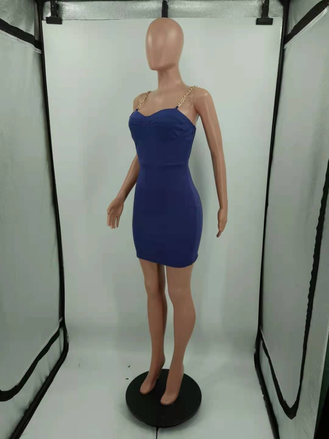 Sexy Sexy Chin Strap Slim Mini Dress
