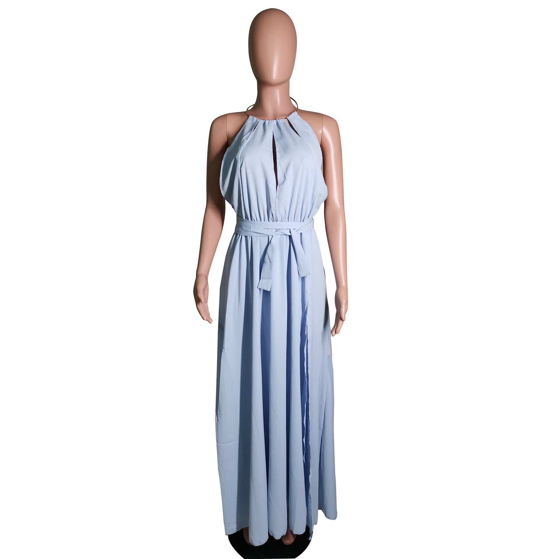 Sexy Sexy High Split Halter Maxi Dress