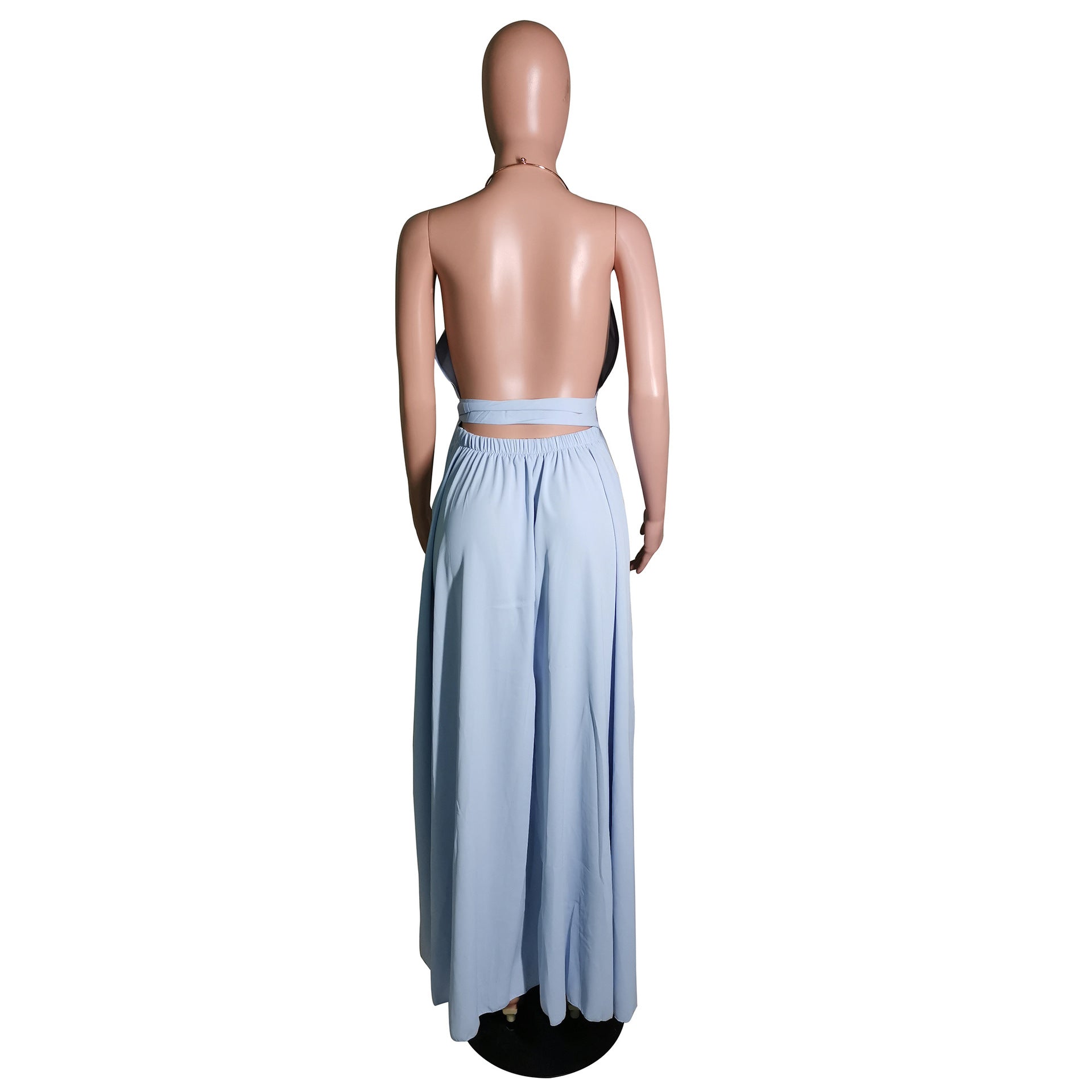 Sexy Sexy High Split Halter Maxi Dress