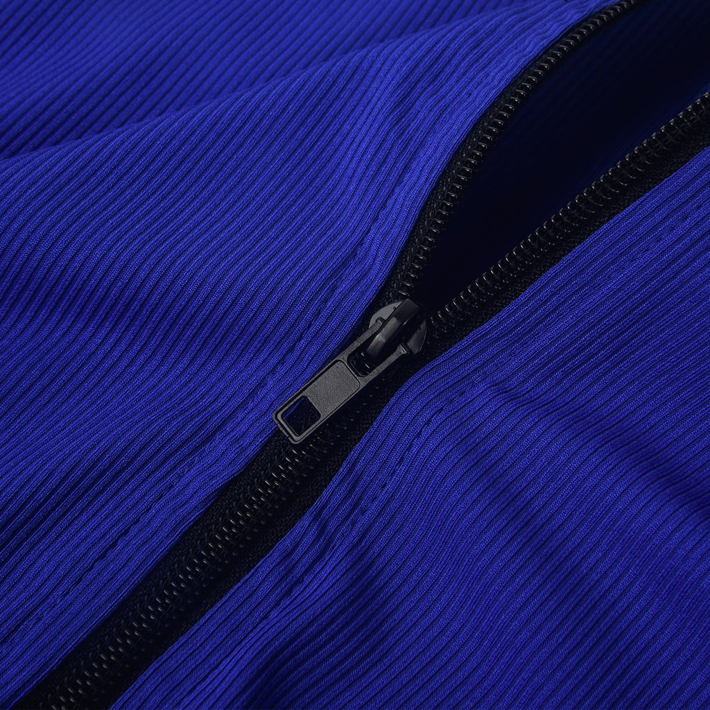 Sexy Solid Zipper Long Sleeve Sport Romper