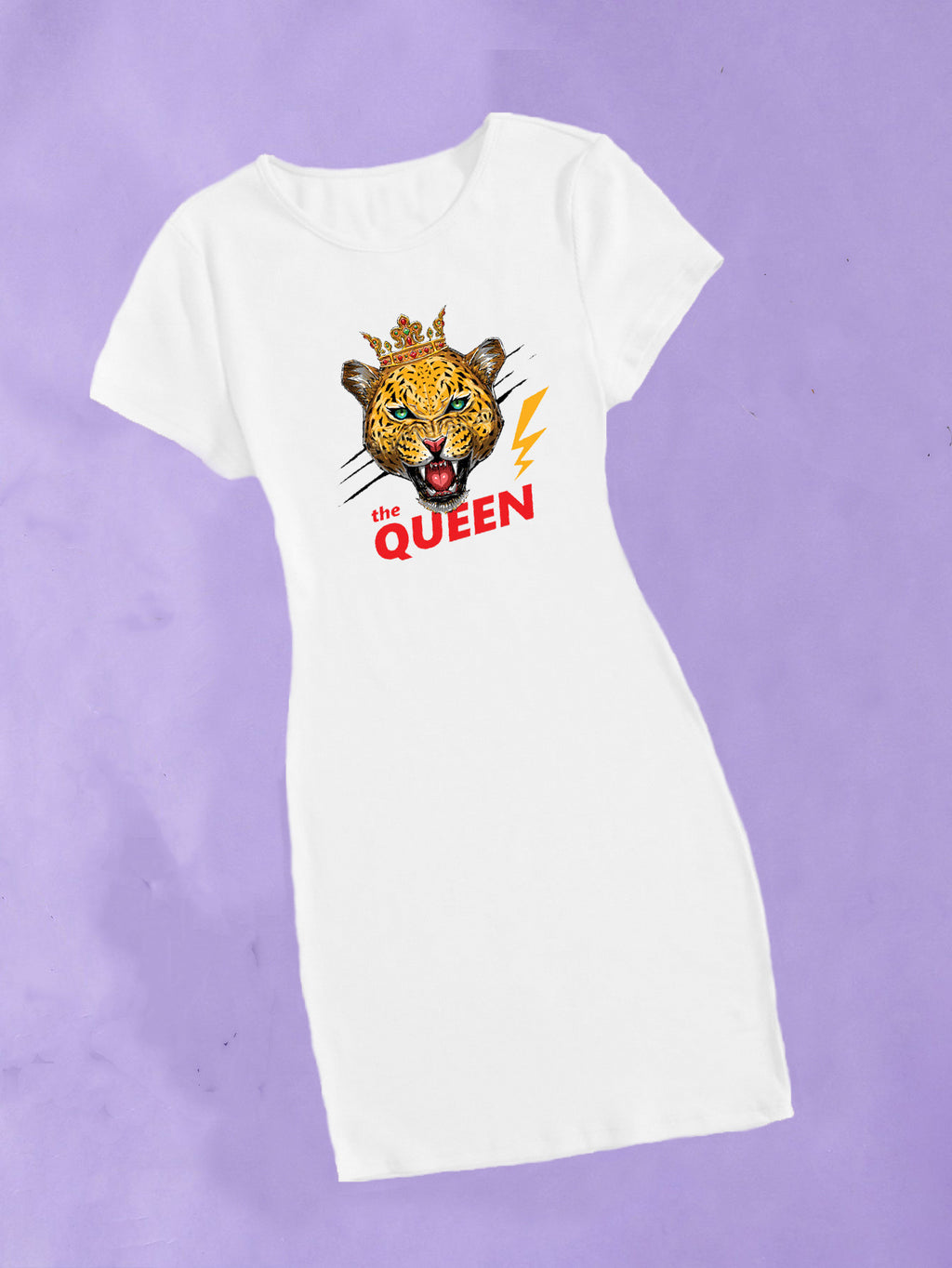 Sexy Casual Printed Short Sleeve O Neck T-Shirt Dress