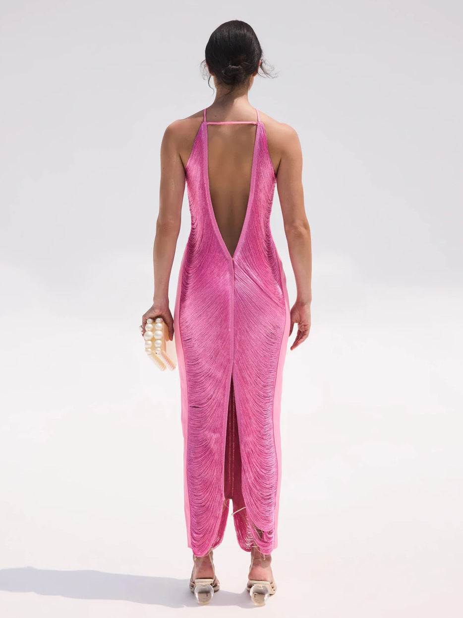 Sexy Sexy Hollow Out Backless Long Evening Dress